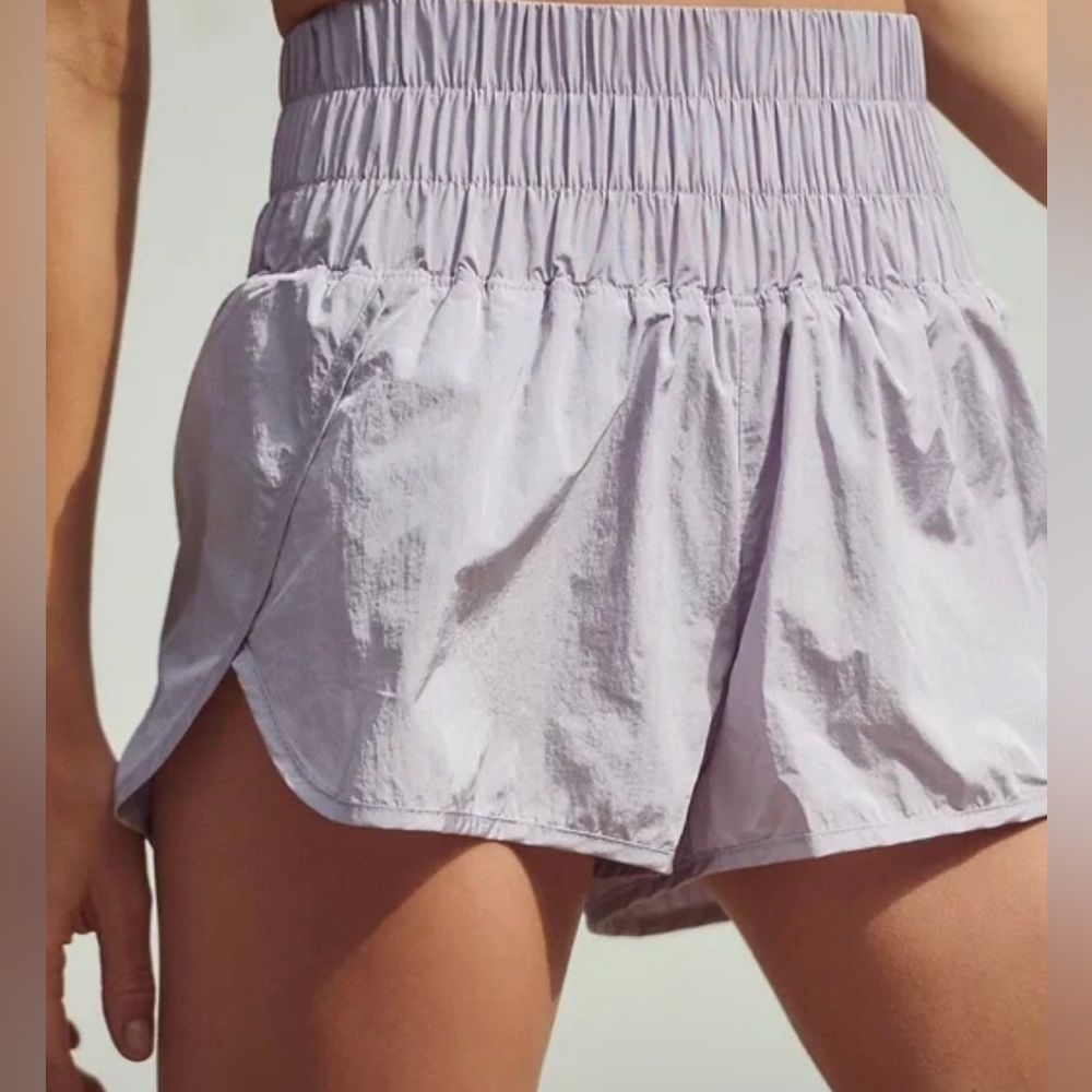 Free‎ People FP Movement Women’s Shorts The Way Home LARGE Lavender Dust Boho
